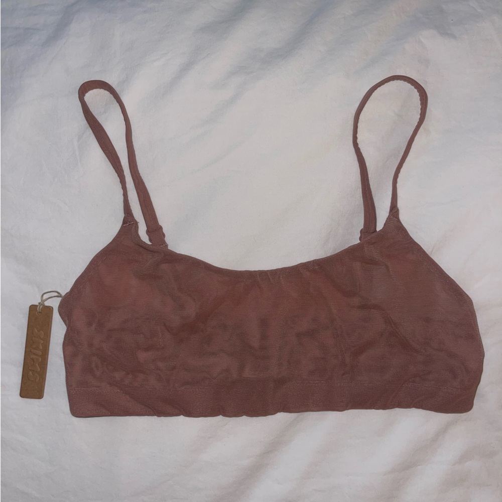 BRAND NEW SKIMS scoop bralette in Rose Clay size S